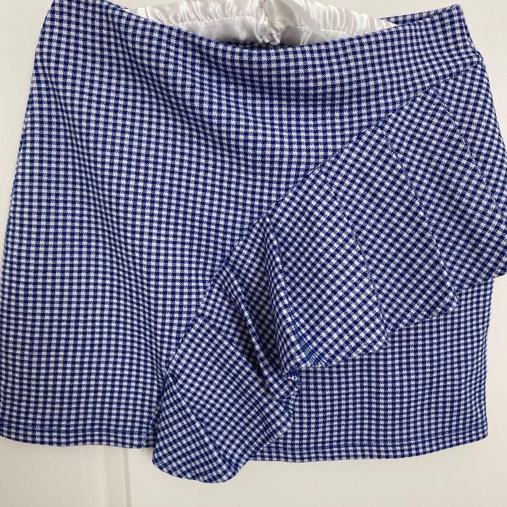 Gingham Topshop mini skirt